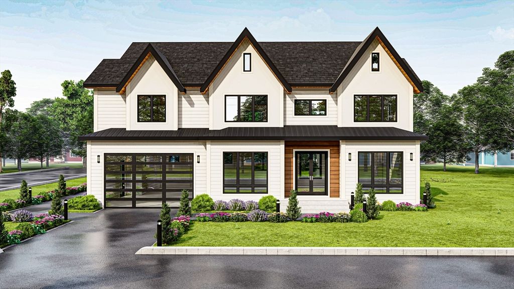Attached, Exterior, Facade, Farmhouse