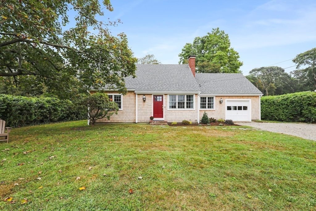 Attached, Backyard, Exterior, Facade, Cape Cod