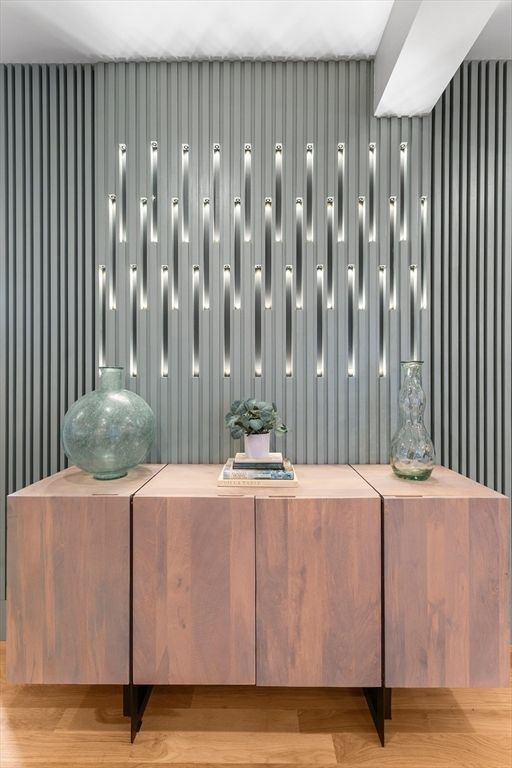 Interior, Pendant Lights, Wood Texture Flooring