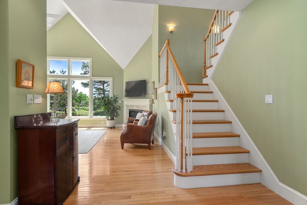 Fireplace, Interior, Wood Texture Flooring