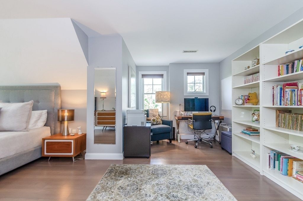 Home Office, Interior, Wood Texture Flooring