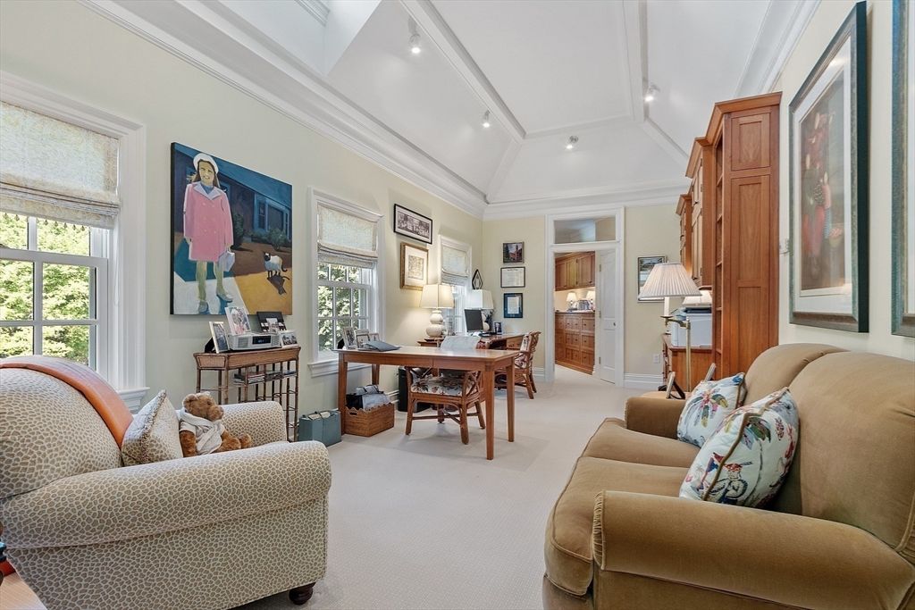 Home Office, Interior, Living room, Recessed Lighting