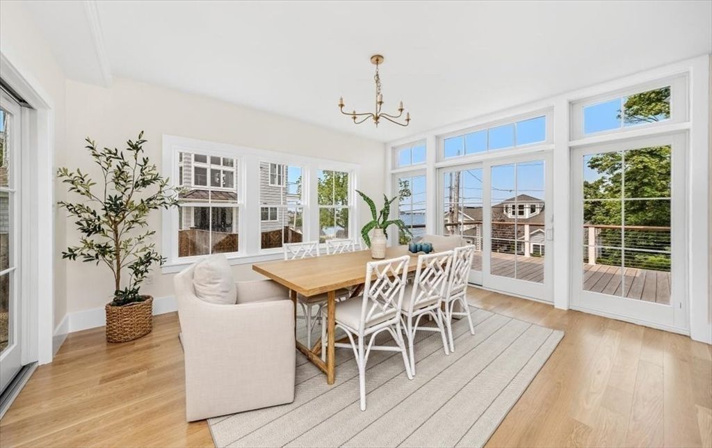 Interior, Kitchen, Pendant Lights, Stainless Steel Appliances, Wood Texture Flooring