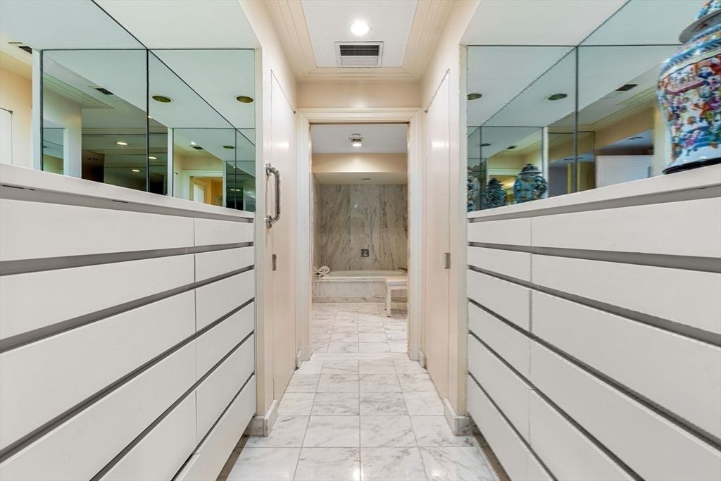 Interior, Marble, Recessed Lighting, Wooden Walls