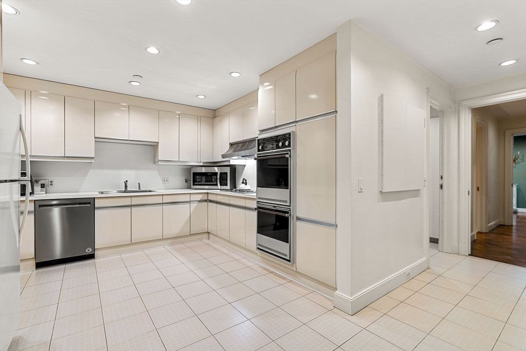 Interior, Kitchen, Recessed Lighting, Stainless Steel Appliances