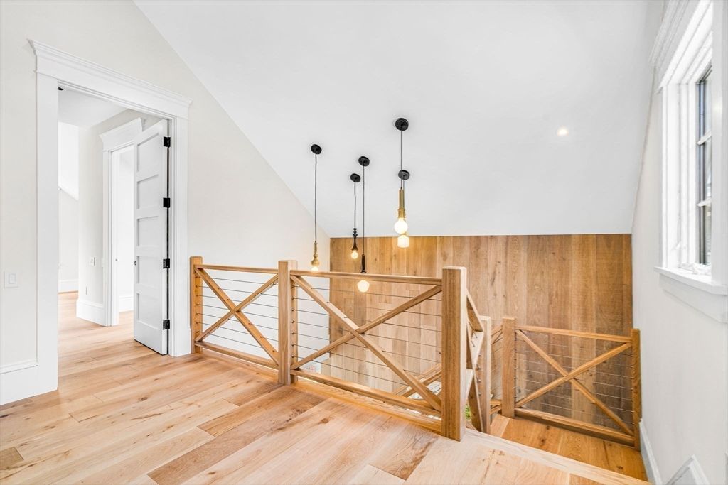 Interior, Pendant Lights, Recessed Lighting, Wood Texture Flooring, Wooden Walls