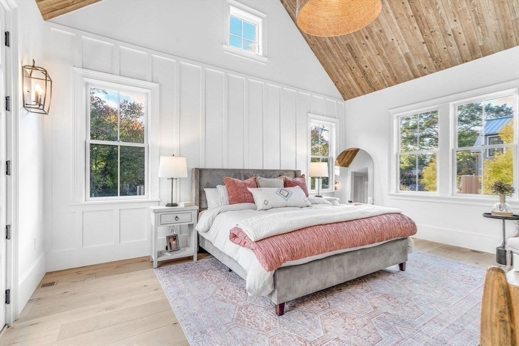 Bedroom, Interior, Wooden Ceilings, Wood Texture Flooring