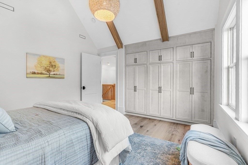 Bedroom, Interior, Wooden Beams, Wood Texture Flooring