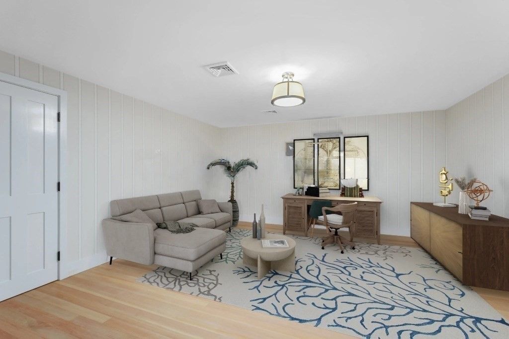 Home Office, Interior, Wood Texture Flooring