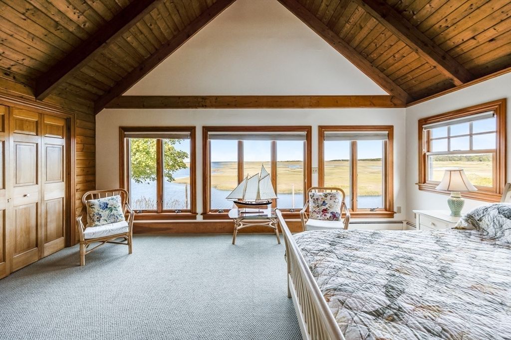 Bedroom, Interior, Water, Wooden Beams, Wooden Ceilings