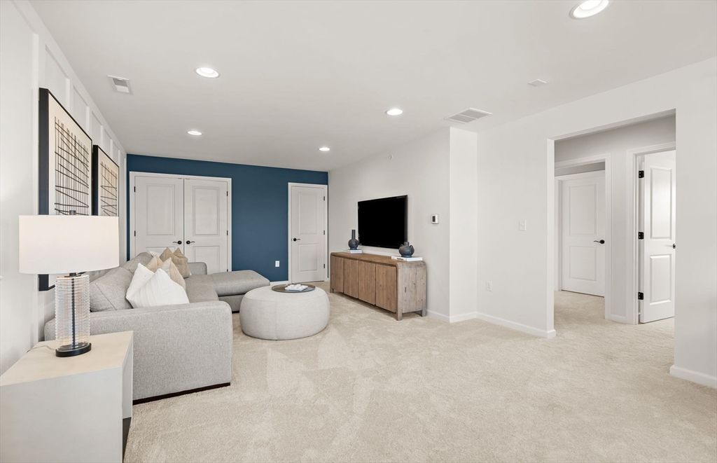 Interior, Living room, Recessed Lighting