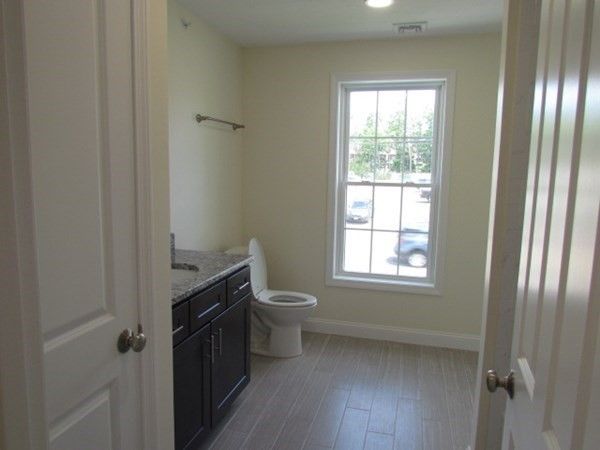 Bathroom, Interior, Recessed Lighting, Wood Texture Flooring