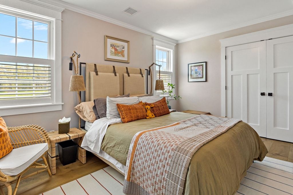 Bedroom, Interior, Wood Texture Flooring