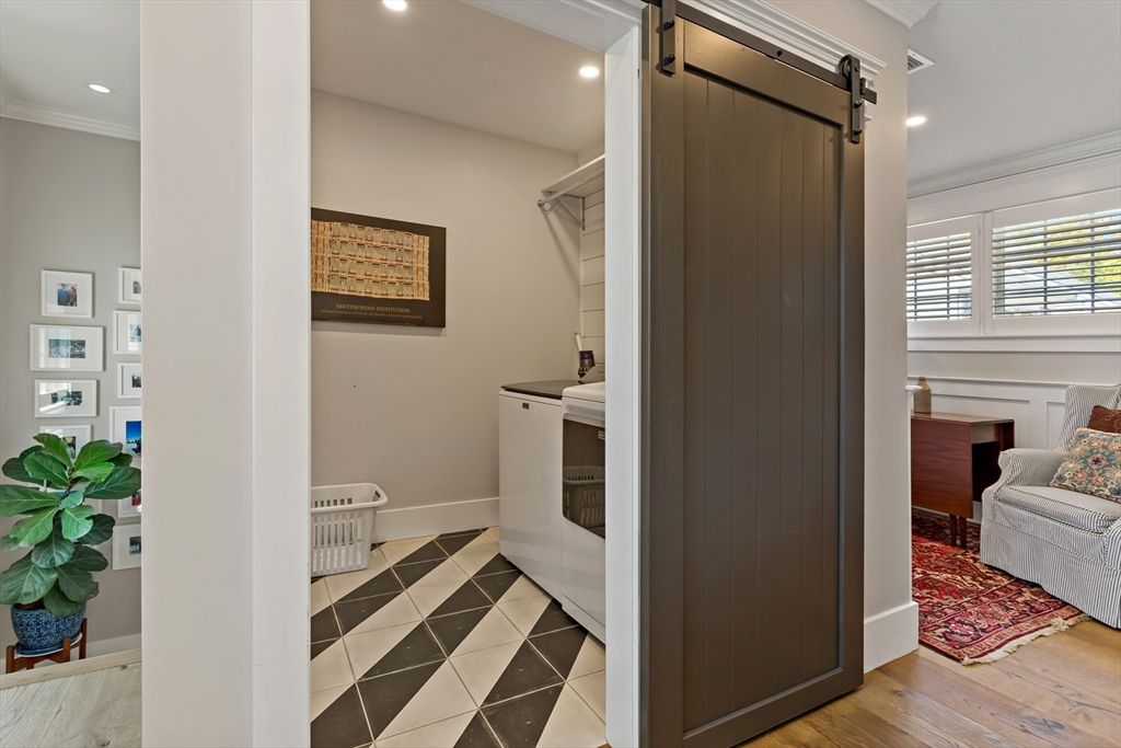 Fireplace, Interior, Recessed Lighting, Wood Texture Flooring