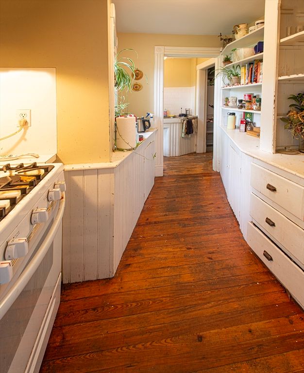Interior, Kitchen, Wood Texture Flooring