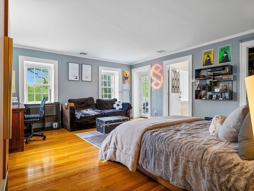 Bedroom, Interior, Wood Texture Flooring