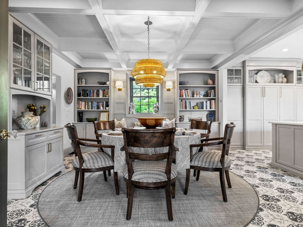 Chandelier, Dining room, Interior, Recessed Lighting