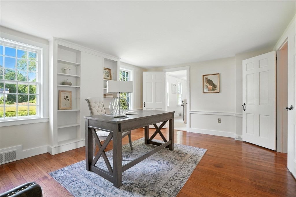 Home Office, Interior, Wood Texture Flooring