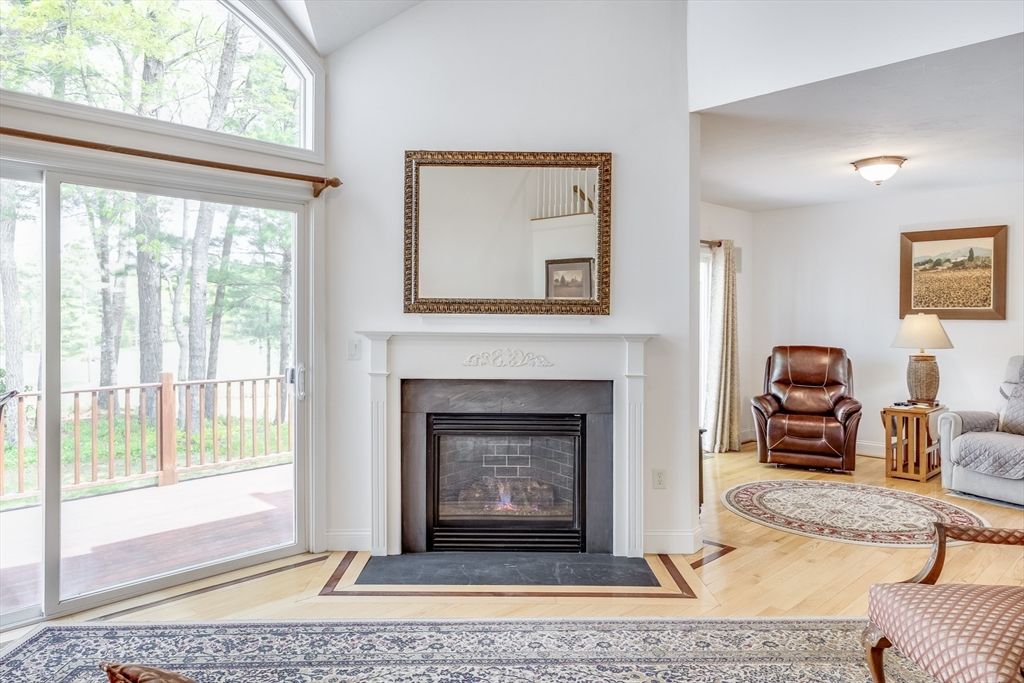 Fireplace, Interior, Wood Texture Flooring