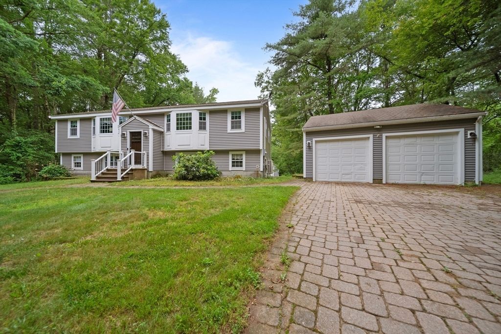 Attached, Backyard, Detached Garage, Exterior, Facade, Raised Ranch