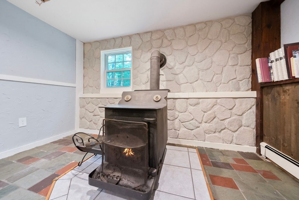 Fireplace, Interior, Stone Walls