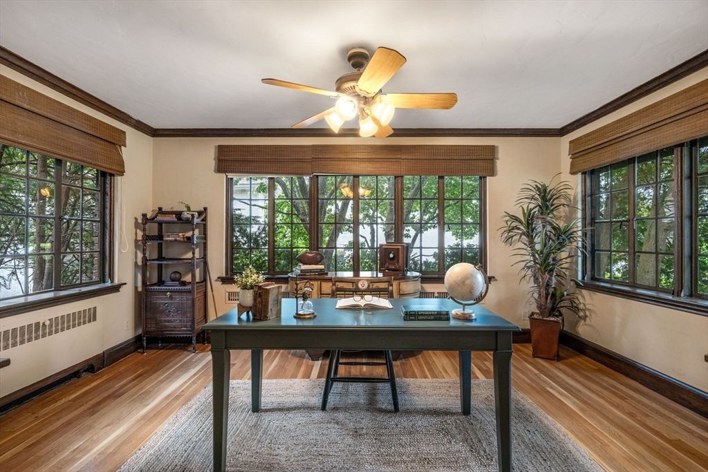 Home Office, Interior, Wood Texture Flooring