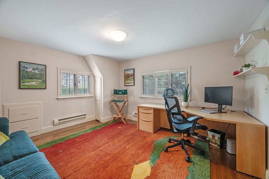 Home Office, Interior, Wood Texture Flooring