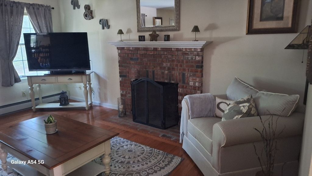 Fireplace, Interior, Wood Texture Flooring
