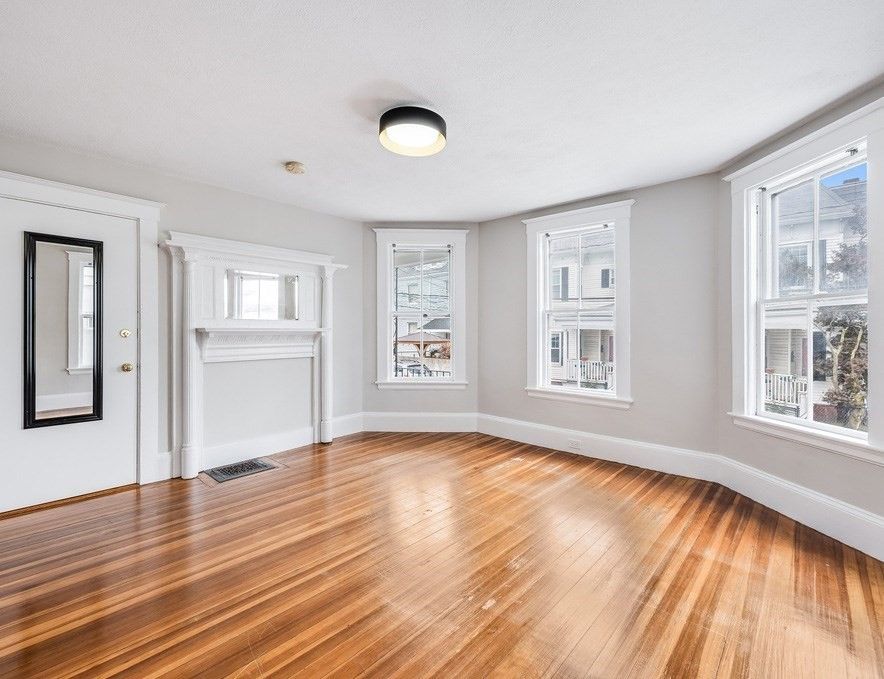 Empty room, Interior, Wood Texture Flooring