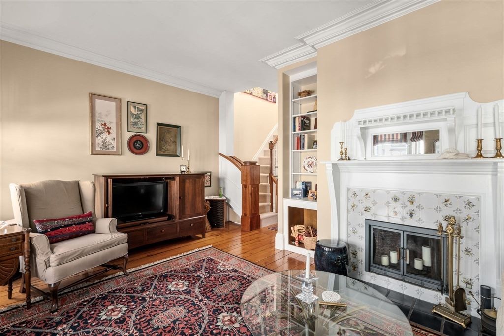 Fireplace, Interior, Wood Texture Flooring