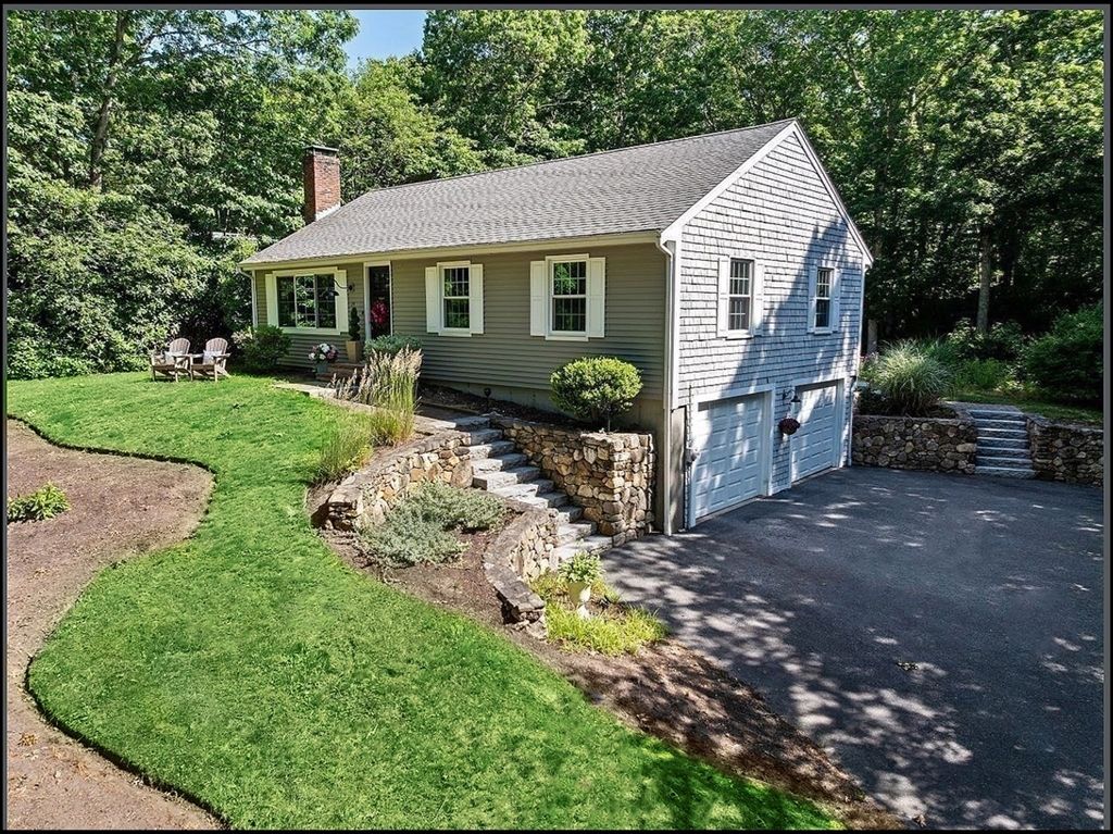 Attached, Backyard, Exterior, Facade, Cape Cod