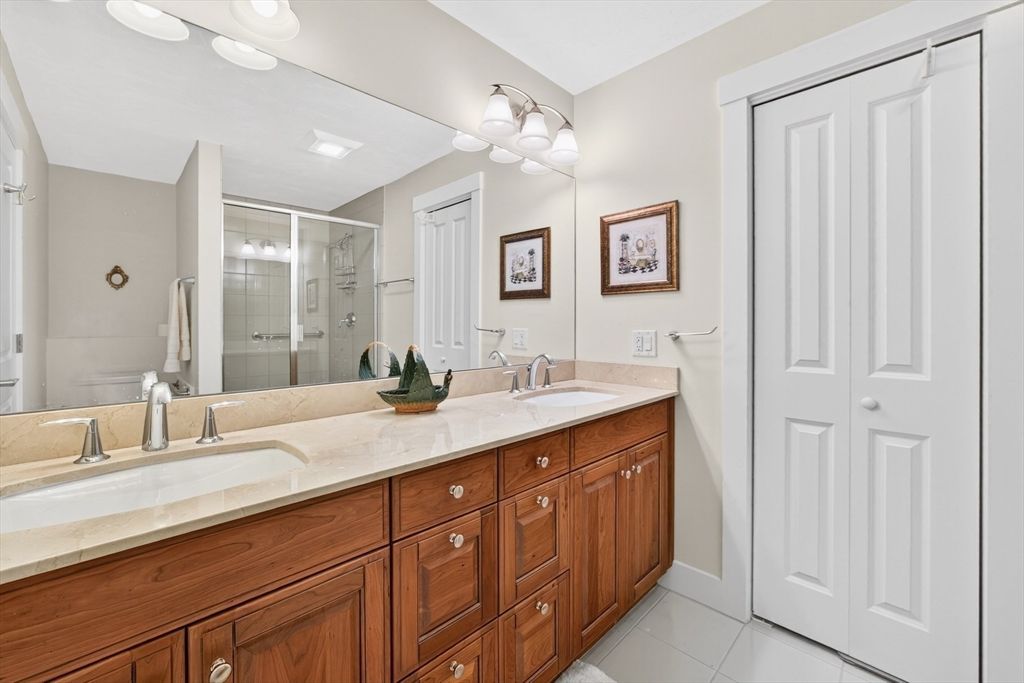 Bathroom, Dual Sink Vanities, Glass Shower, Interior