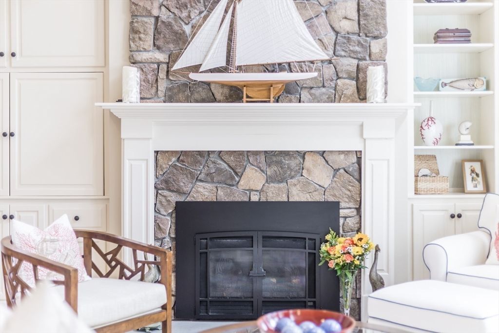 Fireplace, Interior, Stone Walls