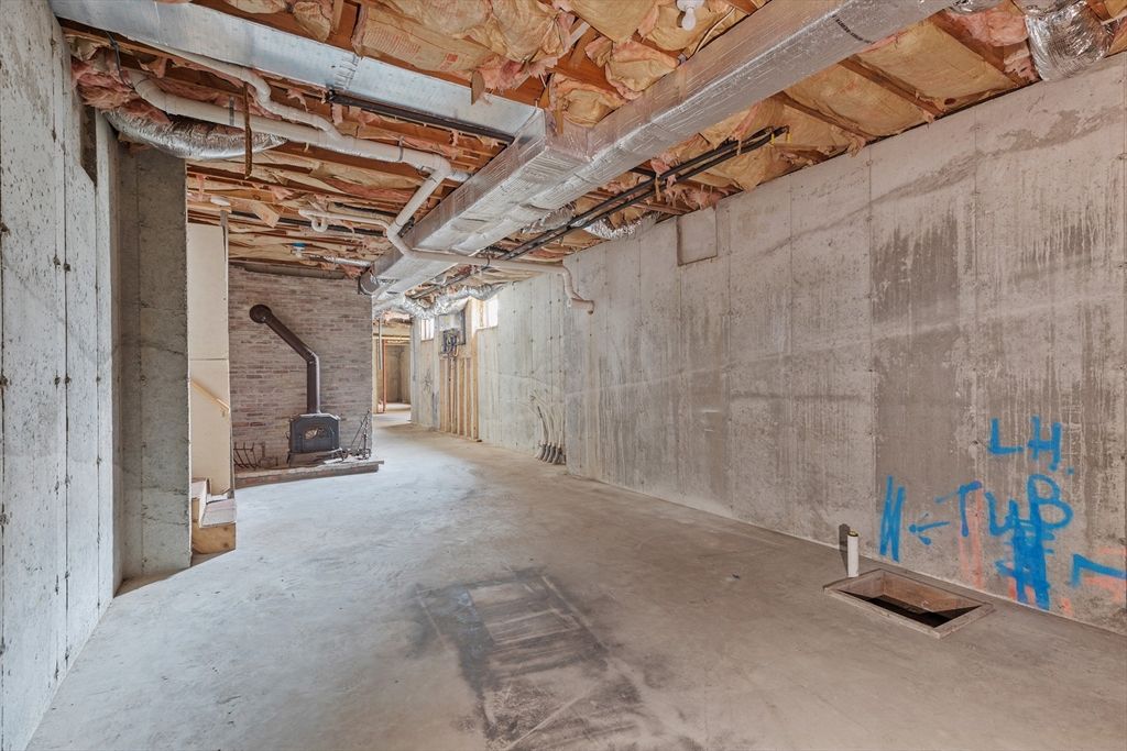 Fireplace, Interior, Stone Walls