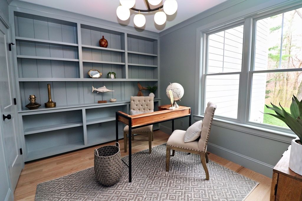 Home Office, Interior, Wood Texture Flooring