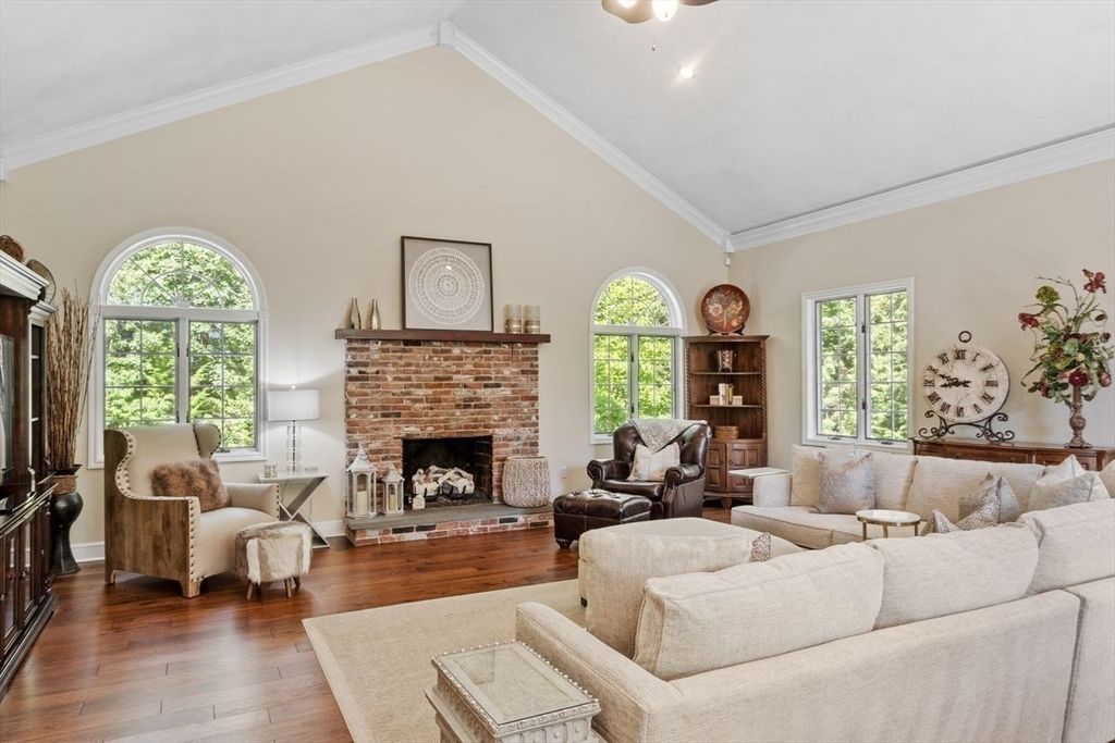 Fireplace, Interior, Living room, Wood Texture Flooring