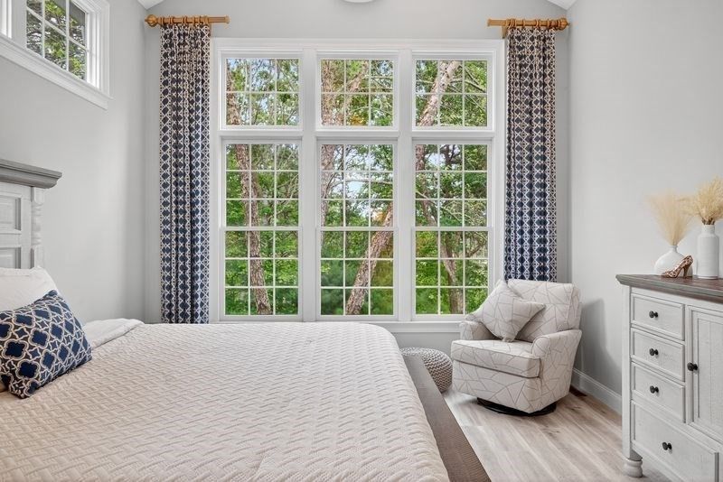 Bedroom, Interior, Wood Texture Flooring