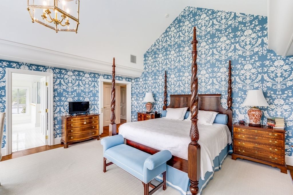 Bedroom, Chandelier, Interior