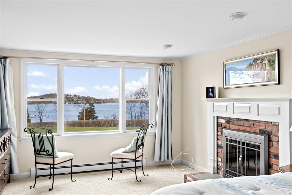Fireplace, Home Office, Interior, Water