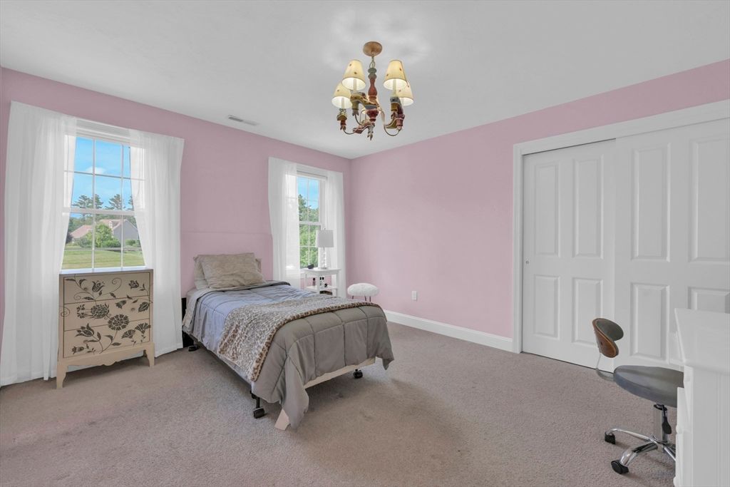 Bedroom, Chandelier, Interior