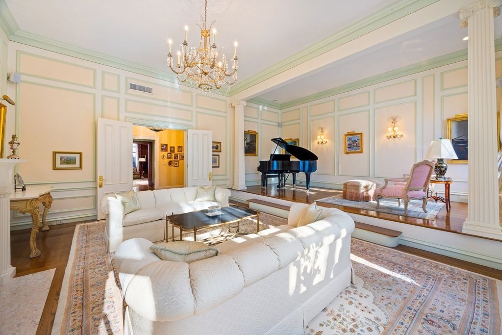 Chandelier, Interior, Living room, Piano, Wood Texture Flooring