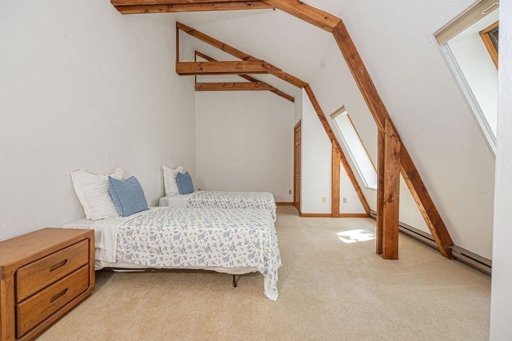 Bedroom, Interior, Wooden Beams