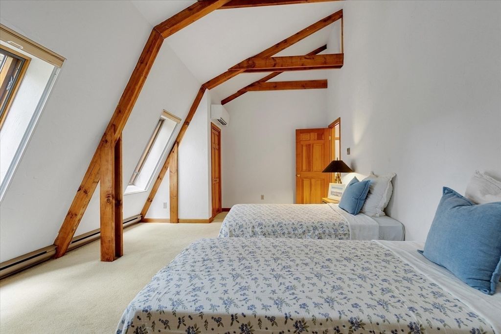 Bedroom, Interior, Wooden Beams