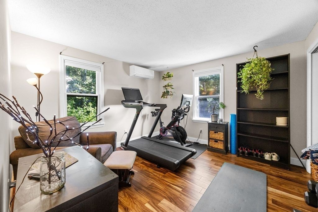 Fitness Equipment, Interior, Wood Texture Flooring