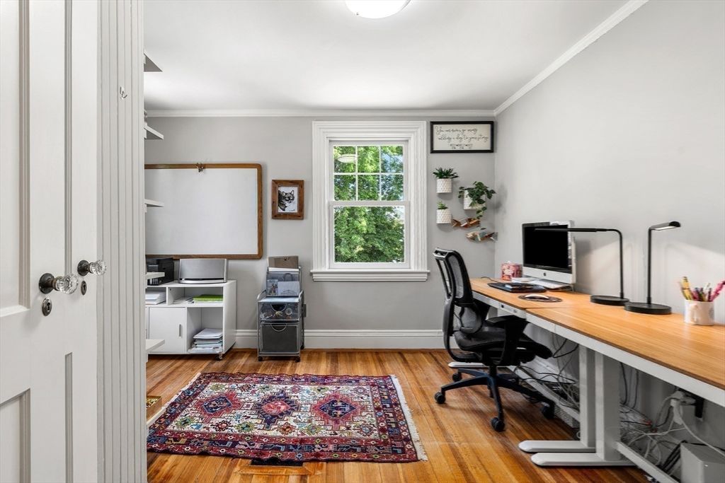 Home Office, Interior, Wood Texture Flooring