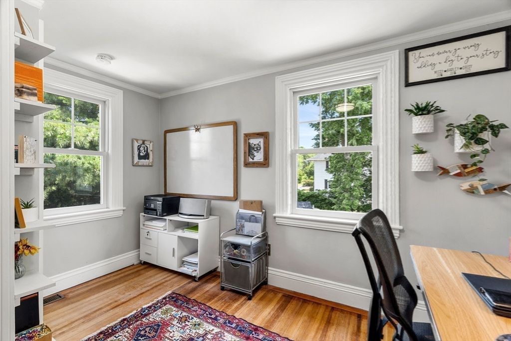 Home Office, Interior, Wood Texture Flooring