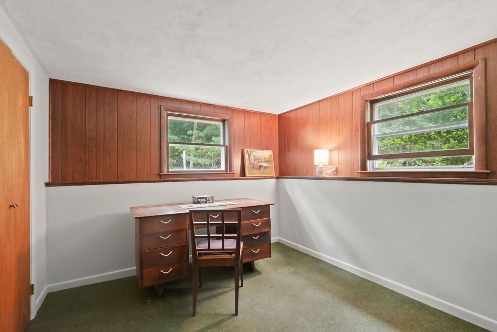 Home Office, Interior, Wooden Walls