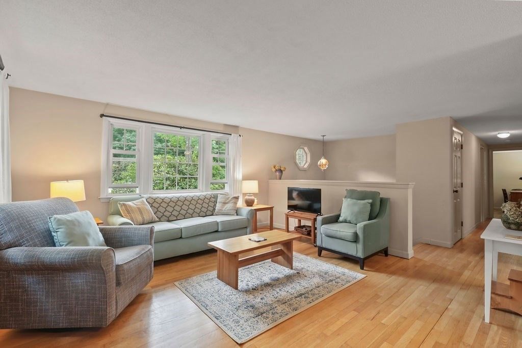 Interior, Living room, Pendant Lights, Wood Texture Flooring