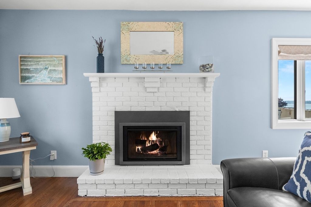Fireplace, Interior, Wood Texture Flooring