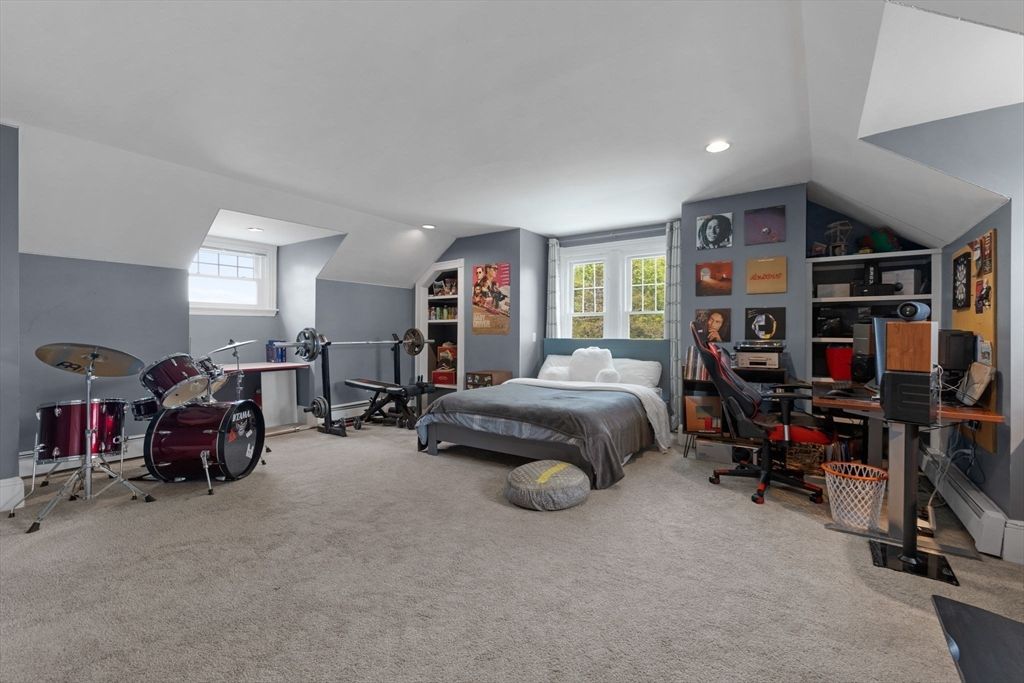 Bedroom, Fitness Equipment, Home Office, Interior, Recessed Lighting